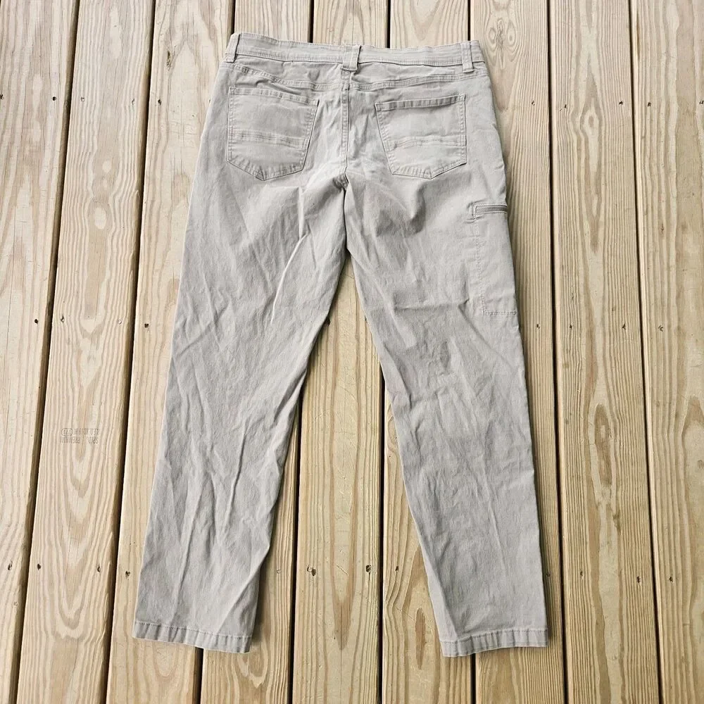 WP Weatherproof Men's 36x32 Active Stretch Utility Pants Dark Khaki Gray